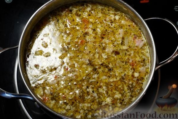 Картофельный суп с беконом и молоком