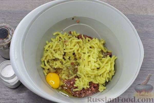 Котлеты из куриных сердечек и картофеля