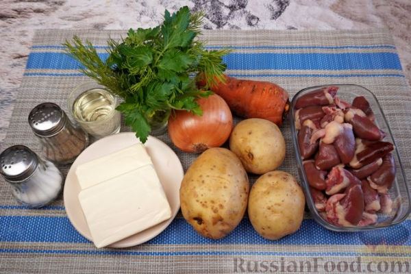 Суп с плавленым сыром и сердечками