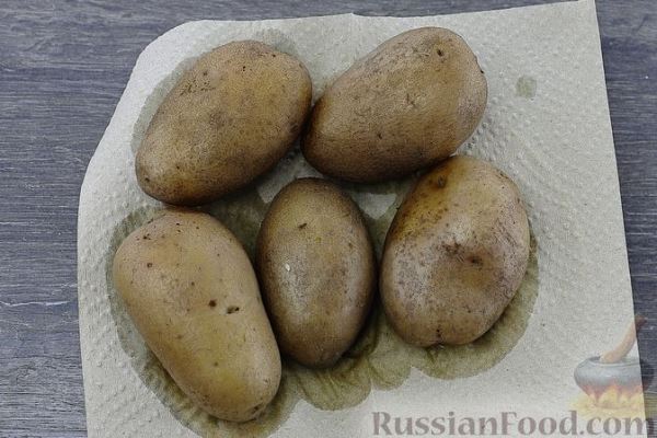 Картофельные лодочки с фаршем и сыром (в духовке)